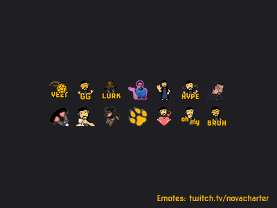 Novacharter Emotes